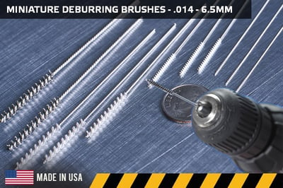 Miniature Cross-Hole Deburring Brushes