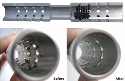 cross-hole deburring